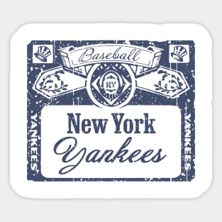 Yankees Beer Sticker